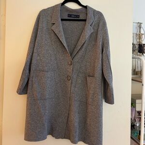 Zara Gray Women's Blazer Coat